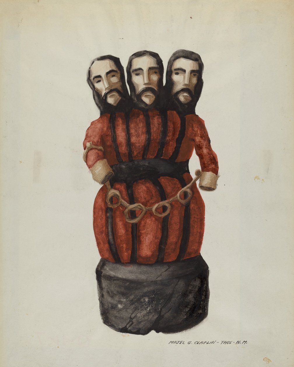 Bulto: Holy Trinity by Majel G. Claflin
