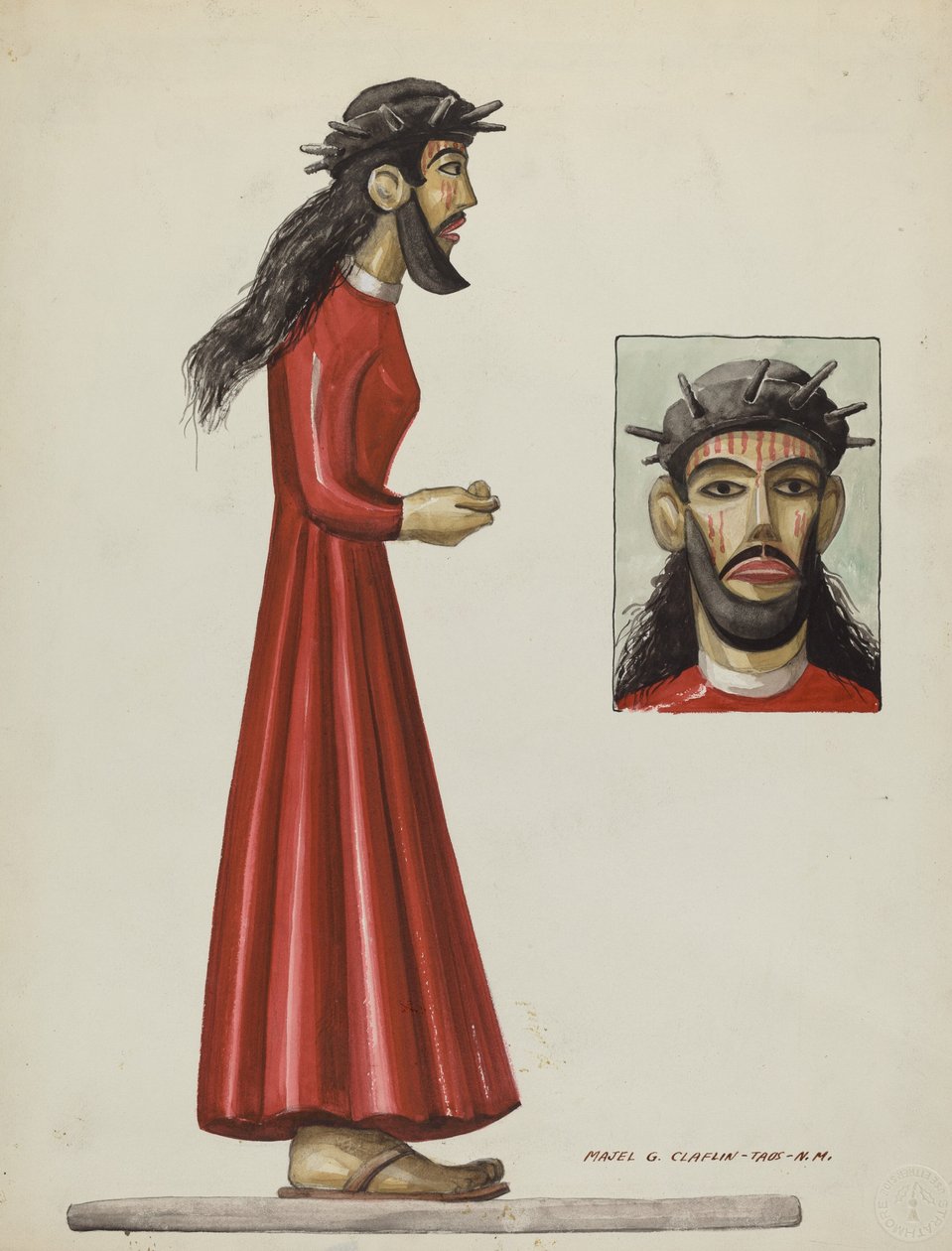 Santo Christo, c. 1937 by Majel G. Claflin