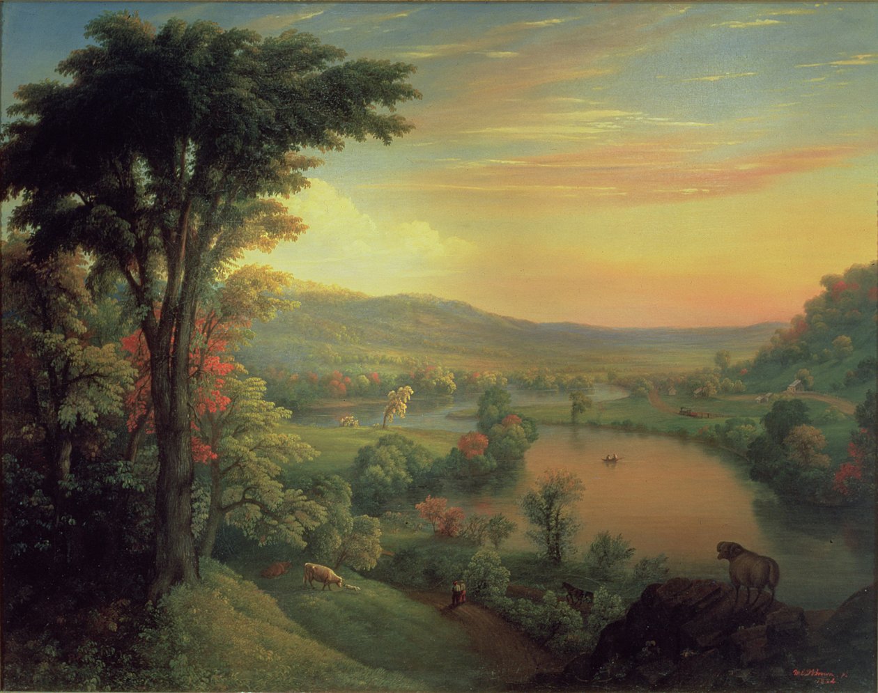 View of the Mohawk near Little Falls, 1854 by Mannevillette Elihu Dearing Brown