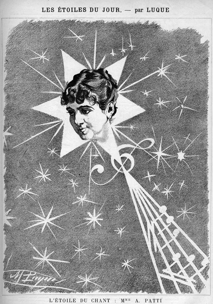 Adelina Patti (1843-1919), Italian singer. 