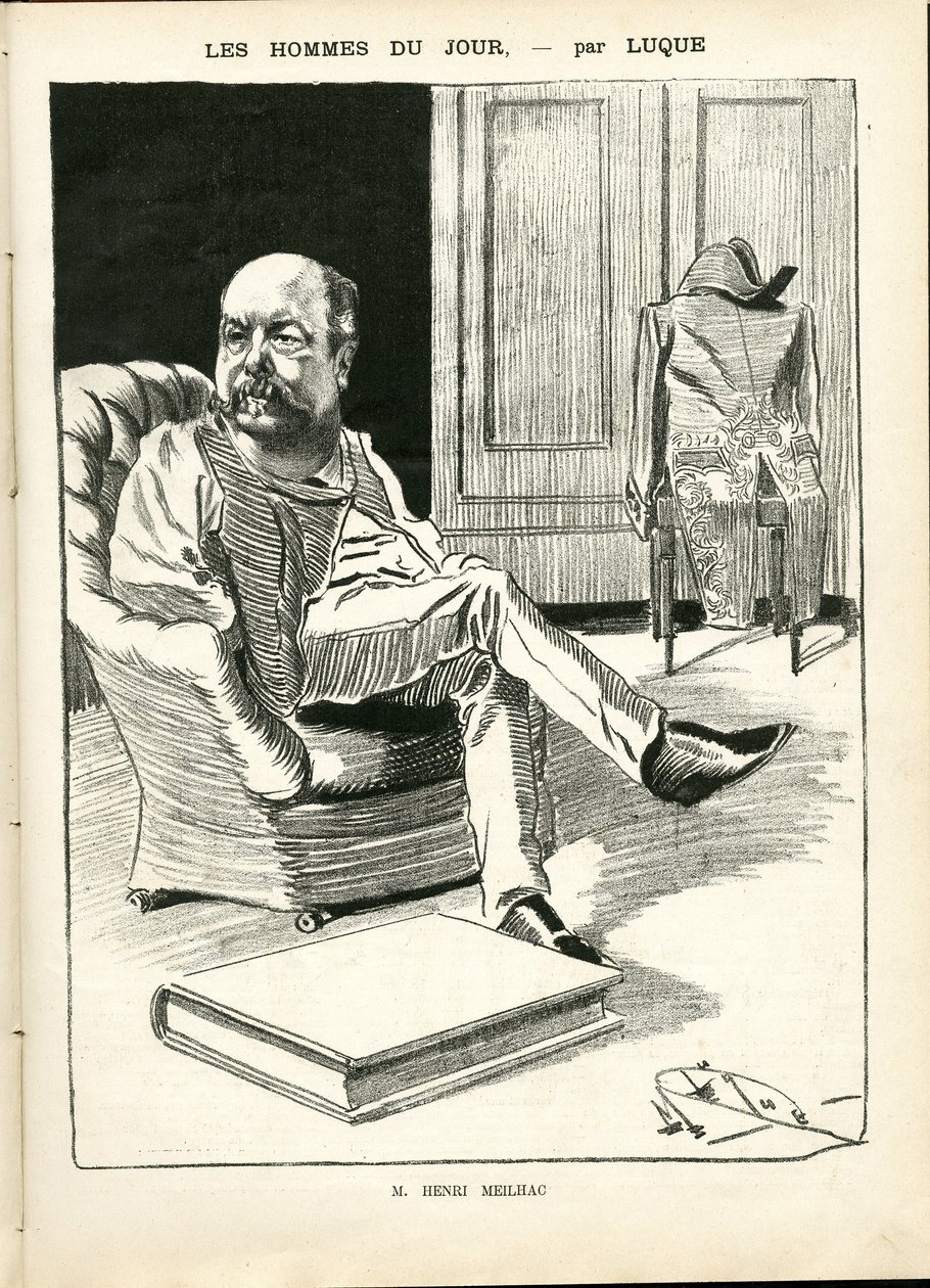 Illustration by Manuel Luque in La Caricature (1880) by Manuel Luque