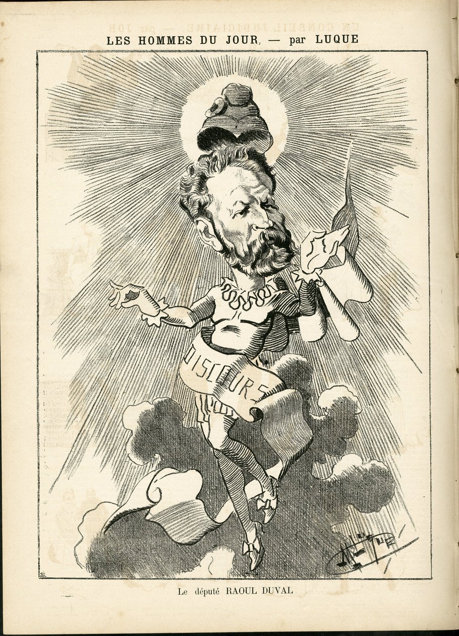 Illustration by Manuel Luque (1854-1919) in La Caricature (1880) by Manuel Luque