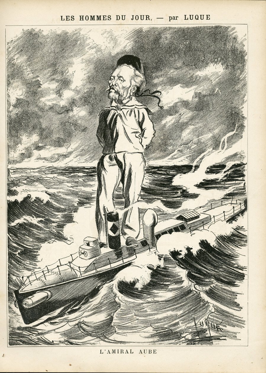 Illustration of Manuel Luque (1854-1919) in La Caricature (1880) by Manuel Luque
