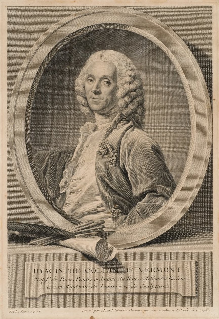 Hyacinthe Collin de Vermont, 1693-1761, painter and member of the academy by Manuel Salvador Carmona