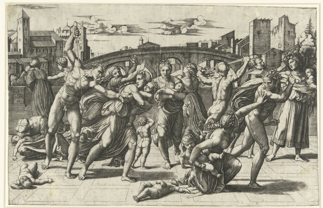Massacre of the Innocents by Marcantonio Raimondi