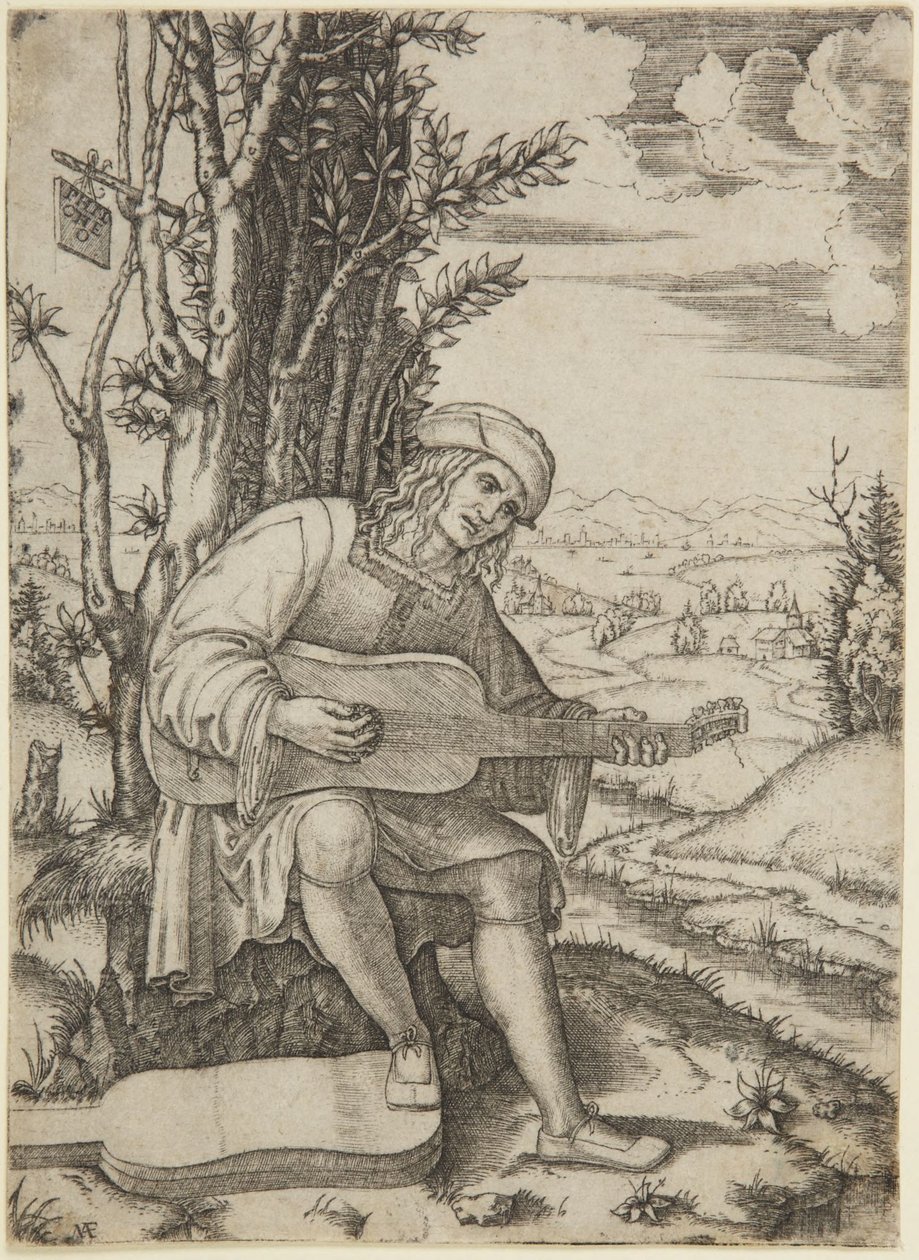 Portrait of the Poet Giovanni Achillini, called Filoteo by Marcantonio Raimondi
