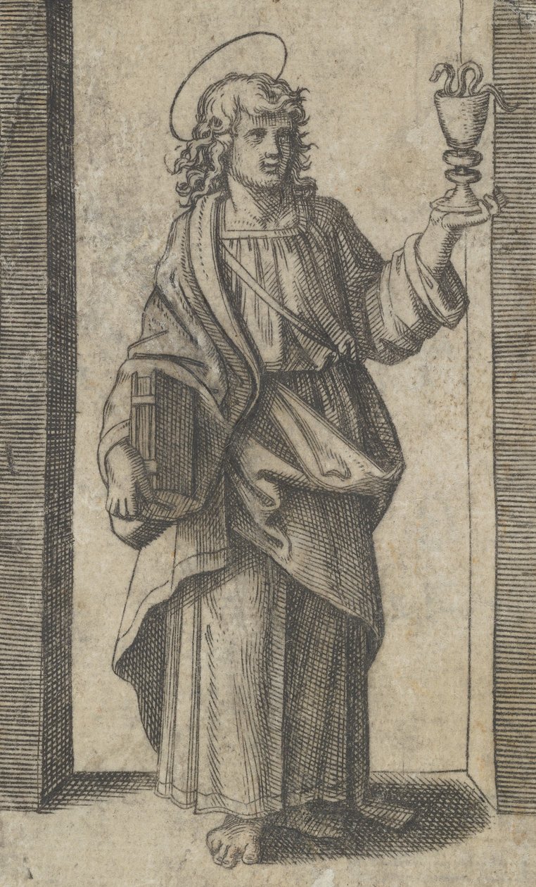 Saint John, Book in Right Hand Chalice in Left, from the Series 