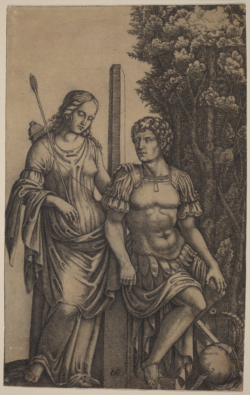Venus Appearing to Aeneas by Marcantonio Raimondi