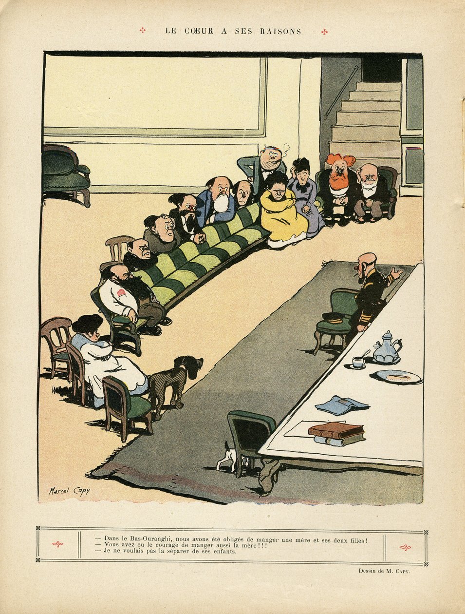 Illustration by Marcel Capy (1865-1941) in Le Rire by Marcel Amable O.L. Capy
