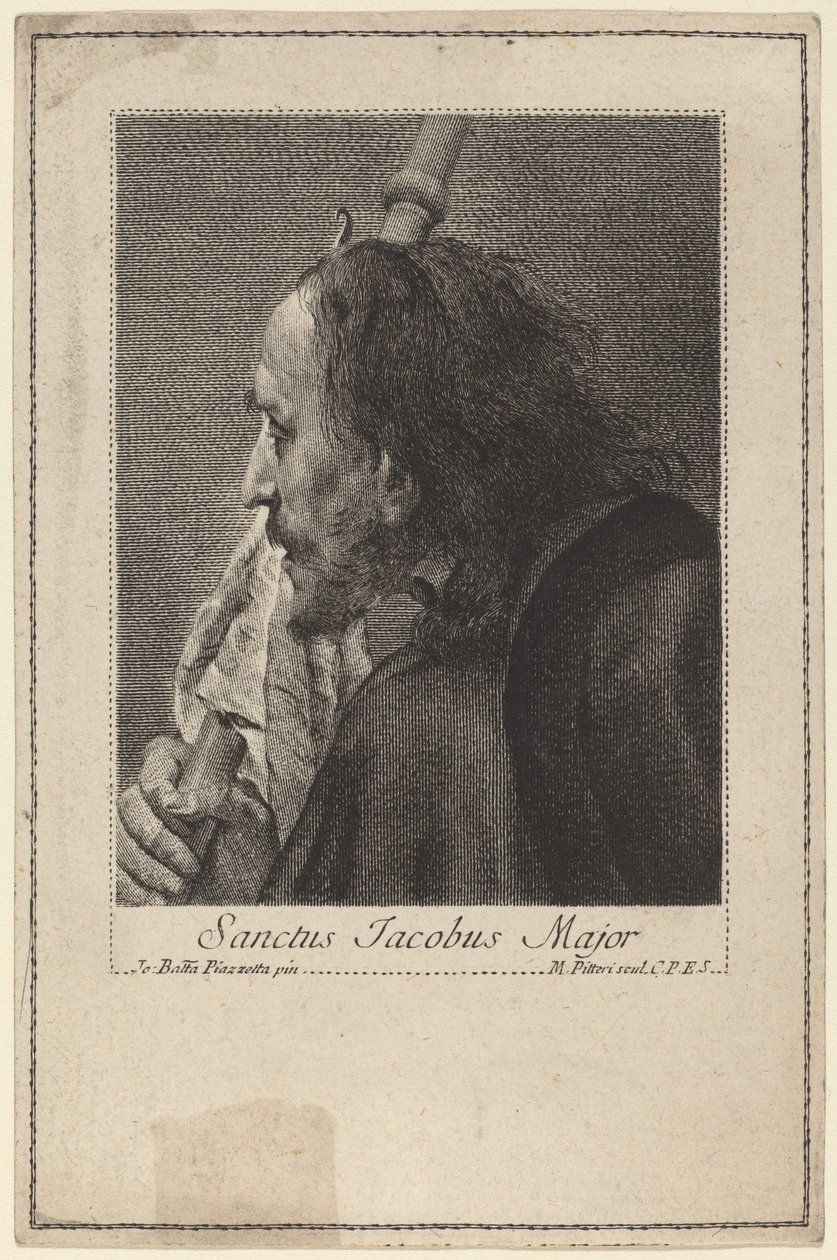 Saint James the Greater by Marco Alvise Pitteri after Giovanni Battista Piazzetta