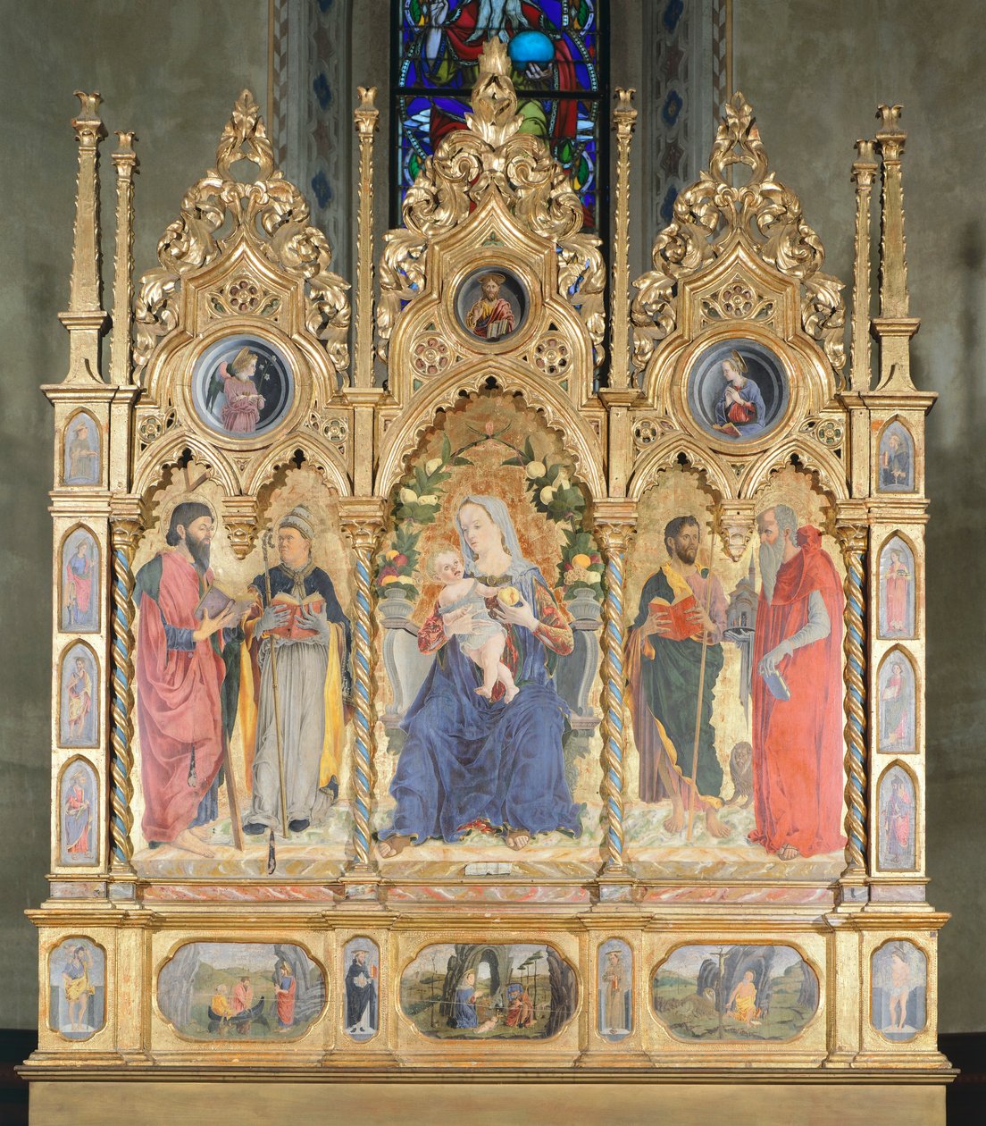 Altarpiece with Madonna with Child and Saints, Bologna by Marco Zoppo