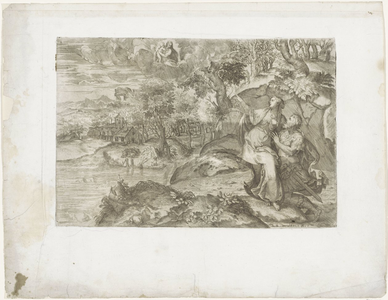 Caesar Augustus and the Tiburtine Sibyl by Marco dell