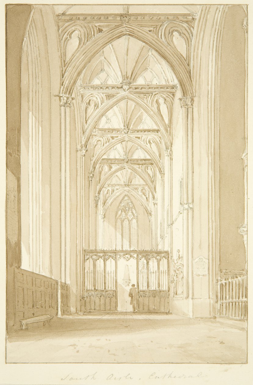 South Aisle of Bristol Cathedral by Marcus H. Homes