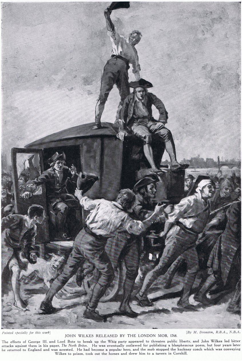 John Wilkes Released by the London Mob by Margaret (after) Dovaston