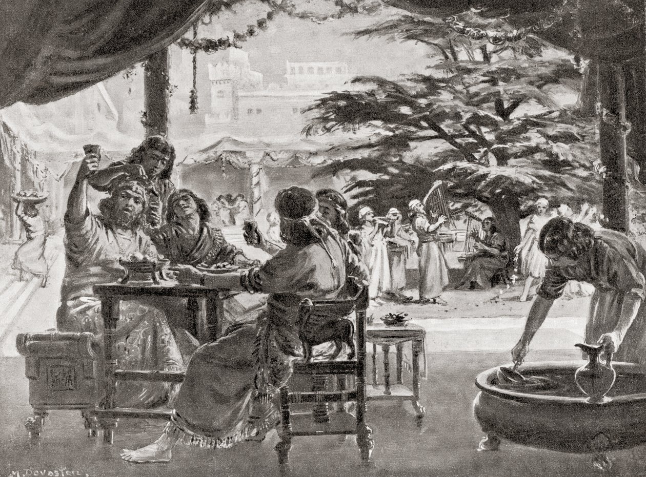 Rejoicing in Babylon on the Rebuilding of the City by Esarhaddon, from Hutchinson