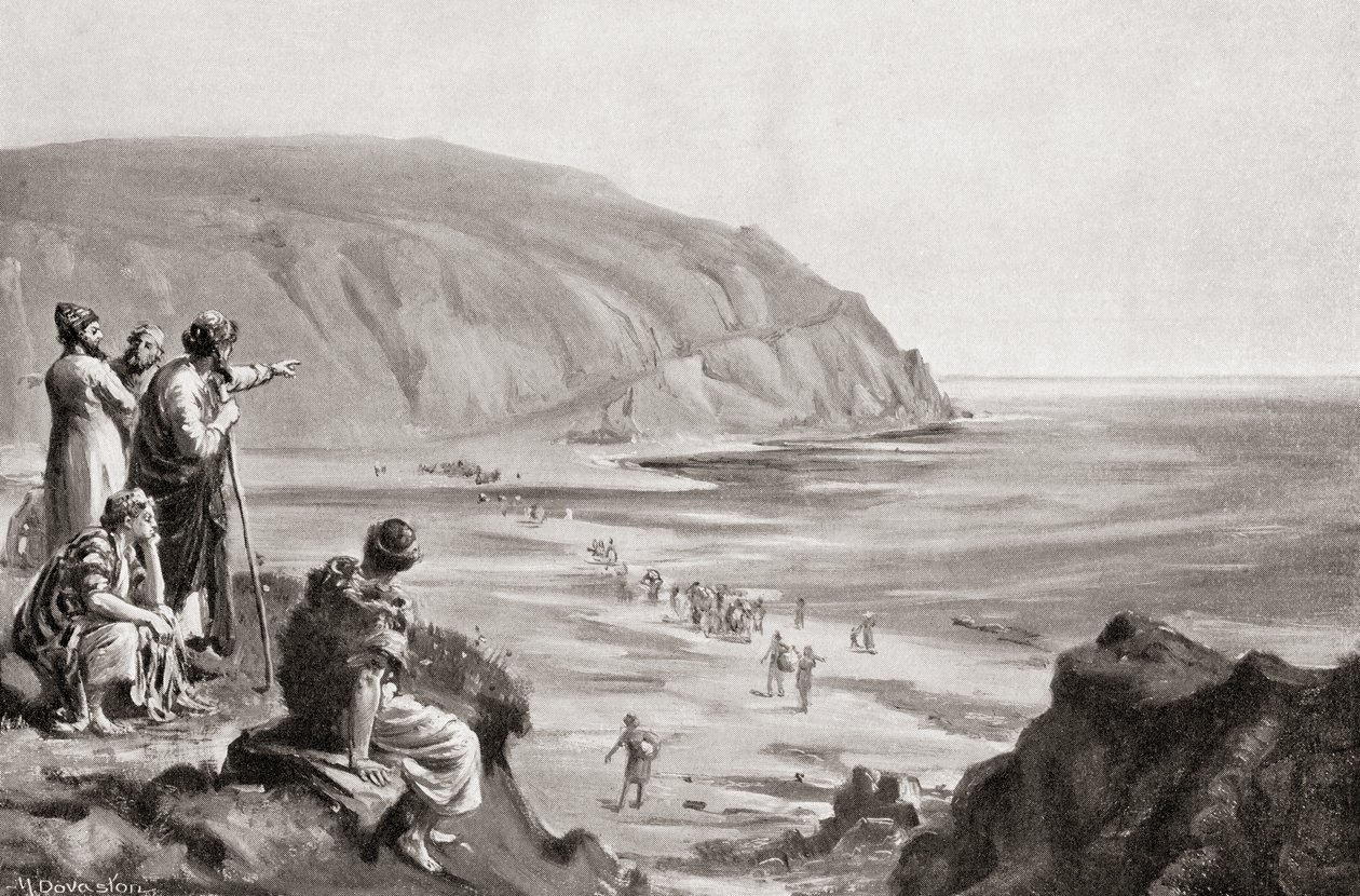 The Arrival of the Phoenicians on the Eastern Shores of the Mediterranean, circa 1500 BC, from Hutchinson
