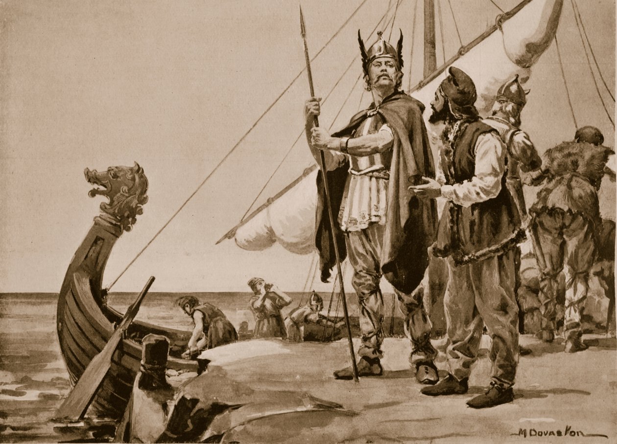 Rurik Departs for the Land of the Slavs, 862 by Margaret Dovaston