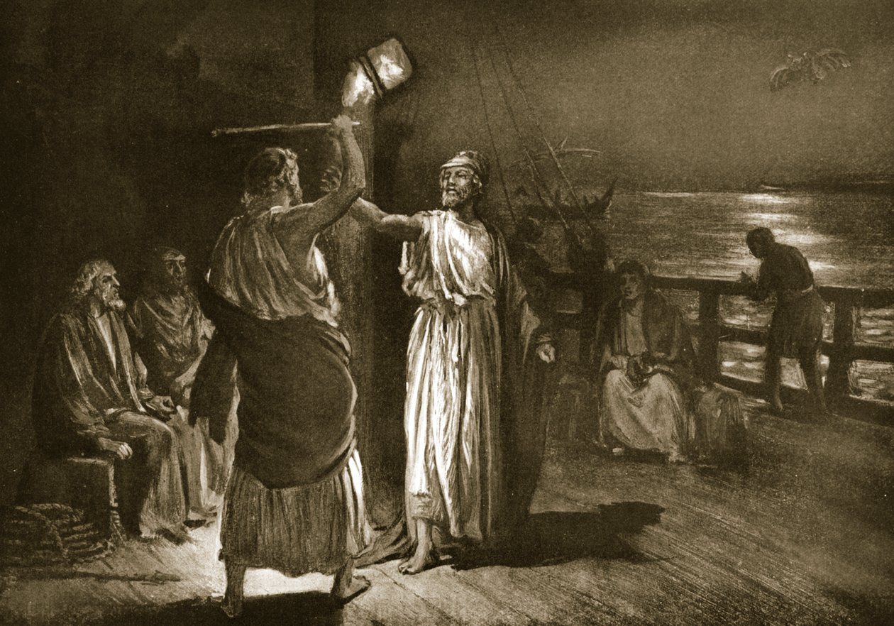 "Strike, but hear me", illustration from 
