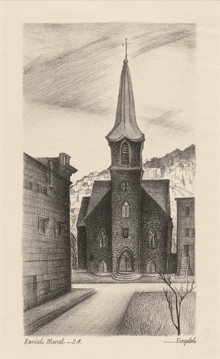 Danish Church, San Francisco by Marguerite Redman Dorgeloh