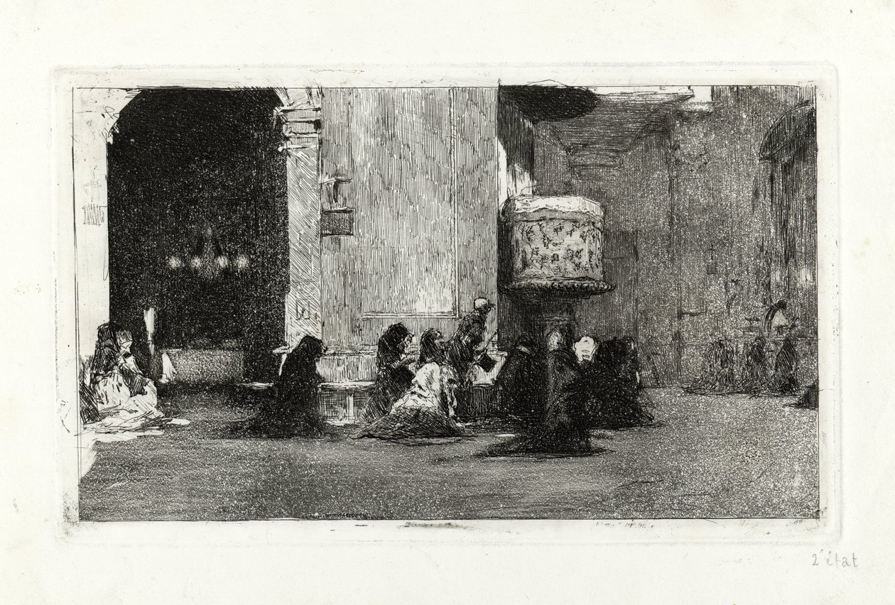 Interior of the Church of Sant Josep by Marià Fortuny Marsal