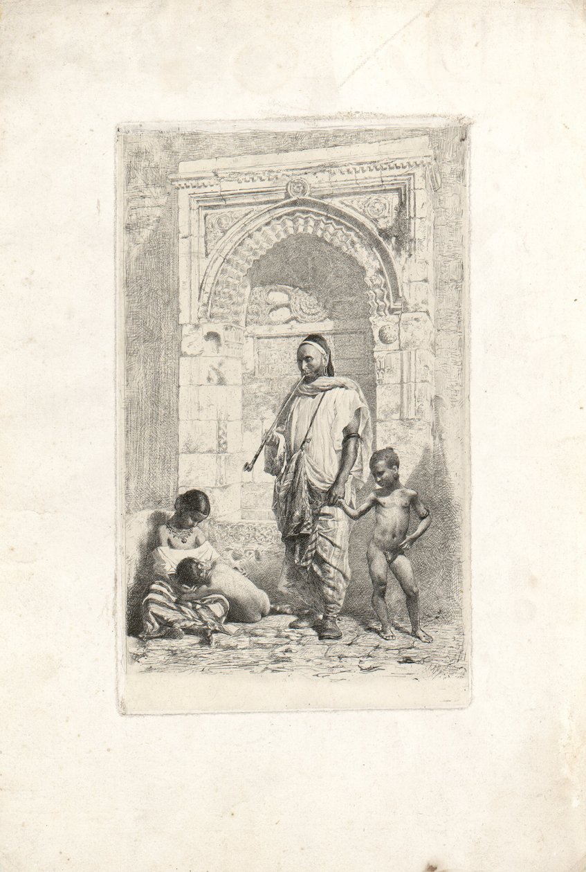 Moroccan Family by Marià Fortuny Marsal