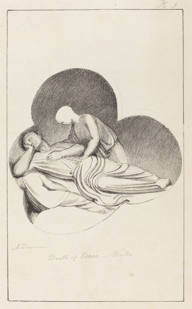 Death of Isaac, from Wells Cathedral by Maria Denman after John Flaxman