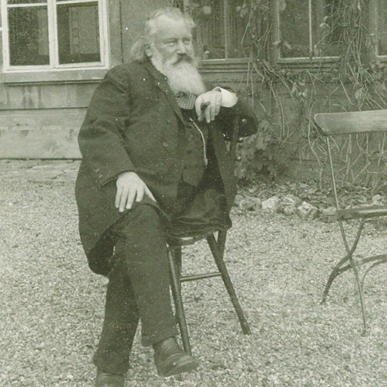Portrait of the Composer Johannes Brahms by Maria Fellinger