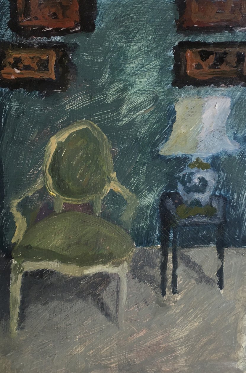 Interior with Armchair and Lamp by Maria Magenta