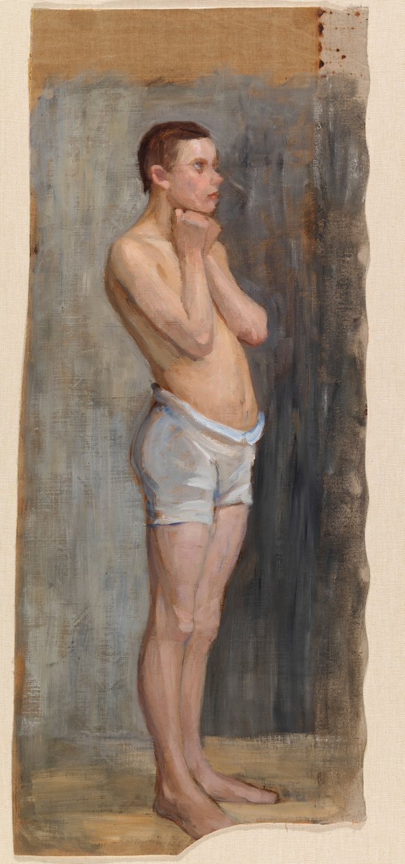 Nude Study, Standing Boy by Maria Wiik