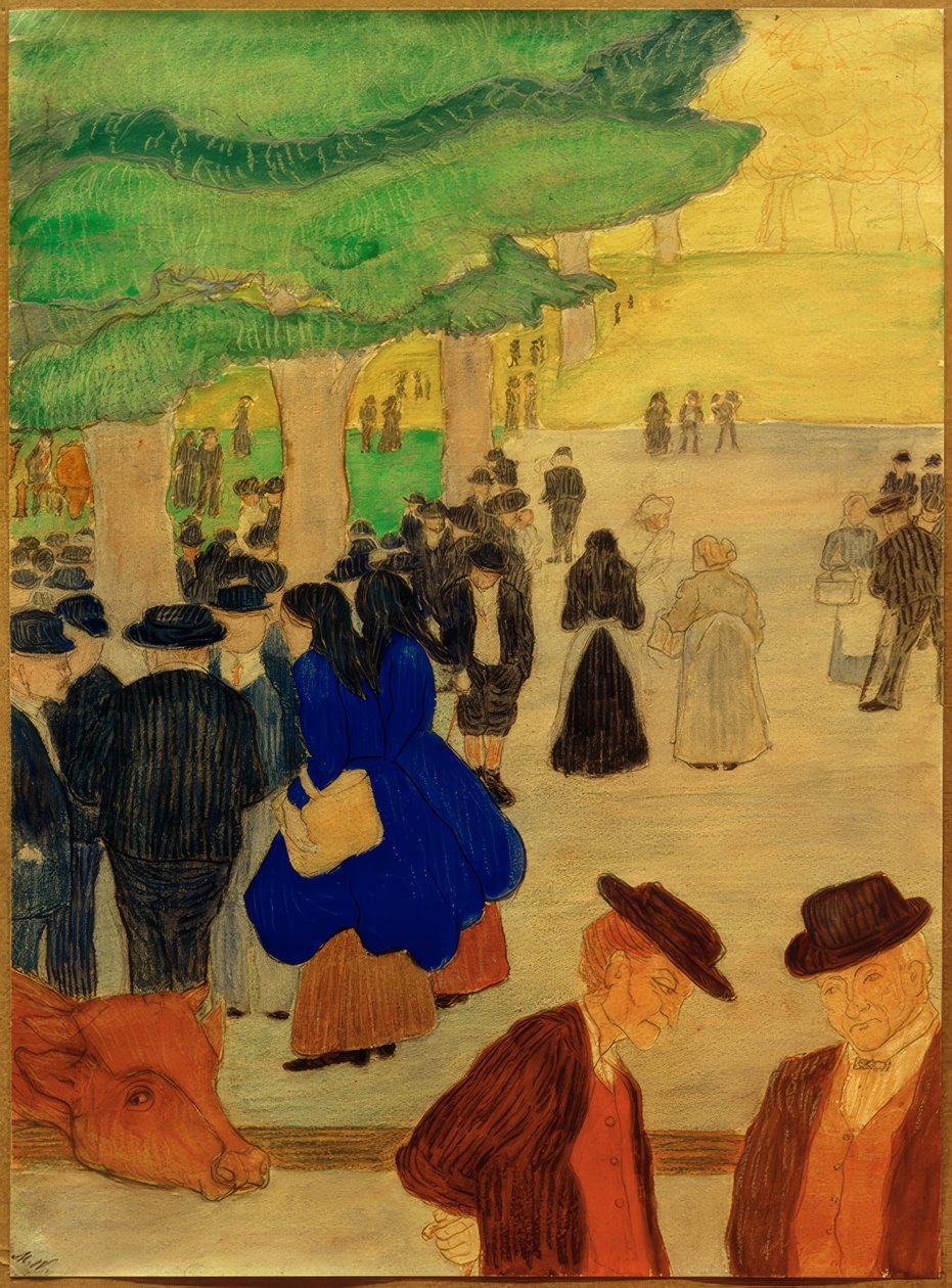 Cattle Market by Marianne von Werefkin