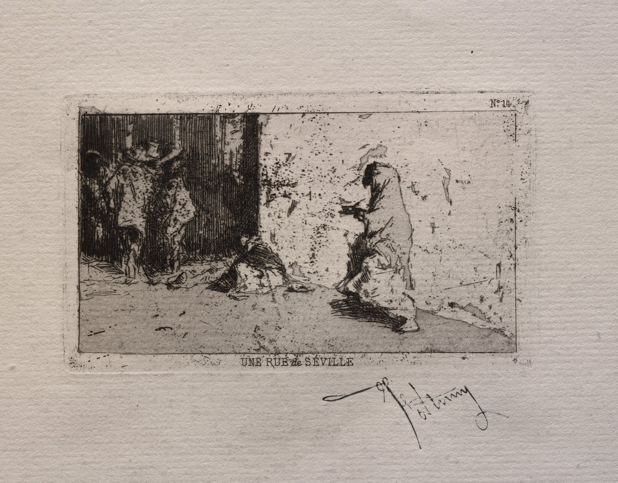 A Street in Seville by Mariano Fortuny y Marsal