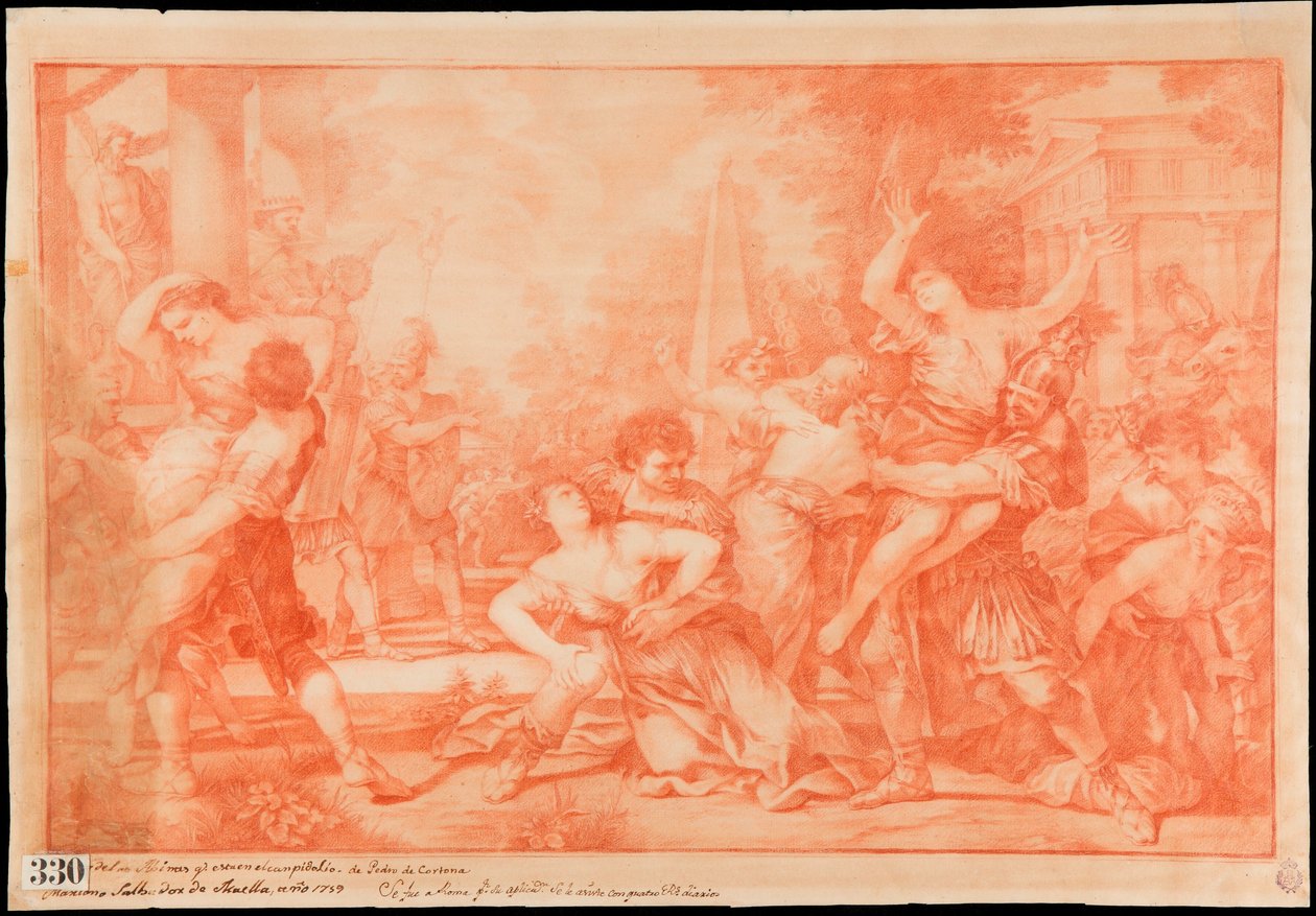 The Rape of the Sabine Women by Mariano Salvador Maella