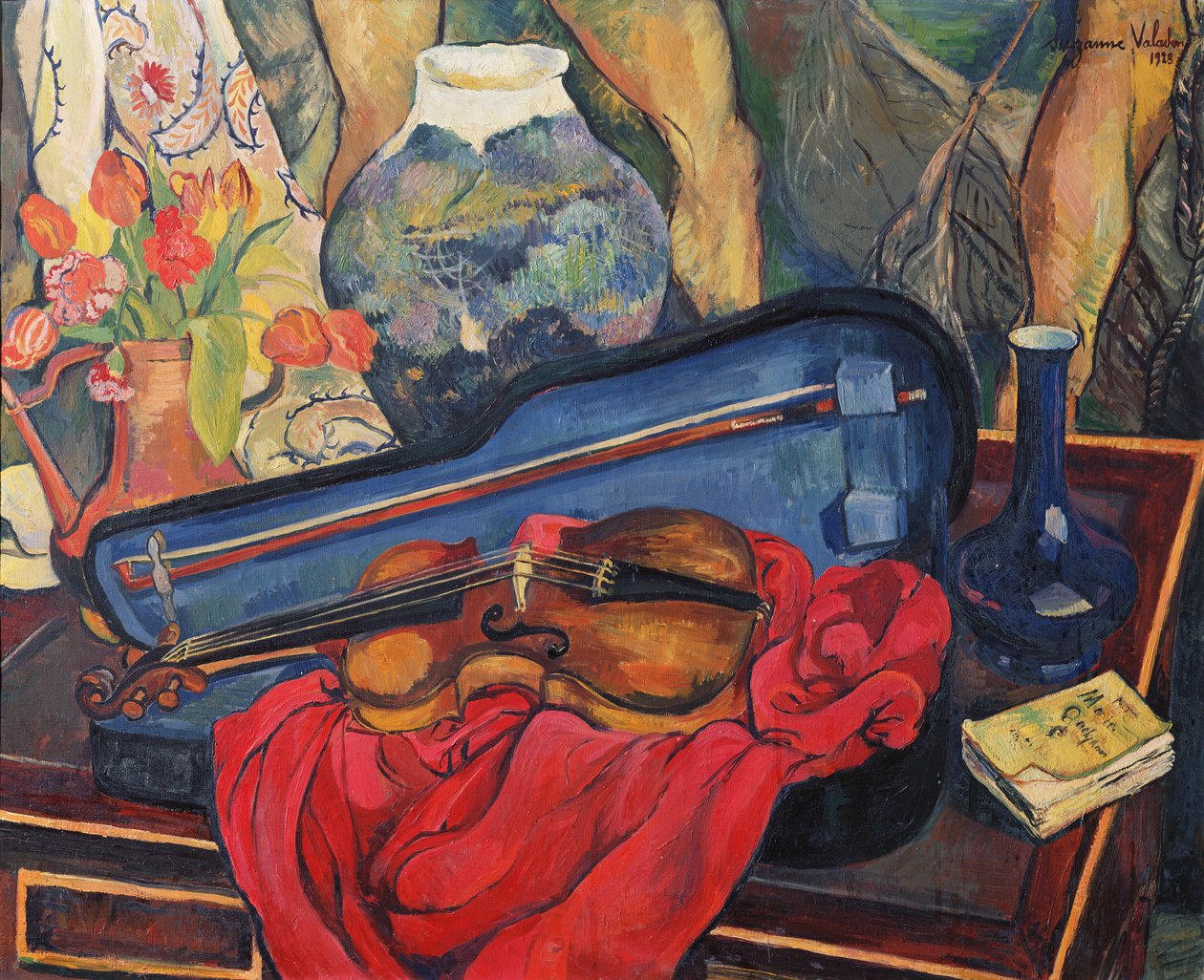 The Violin Case by Marie Clementine (Suzanne) Valadon