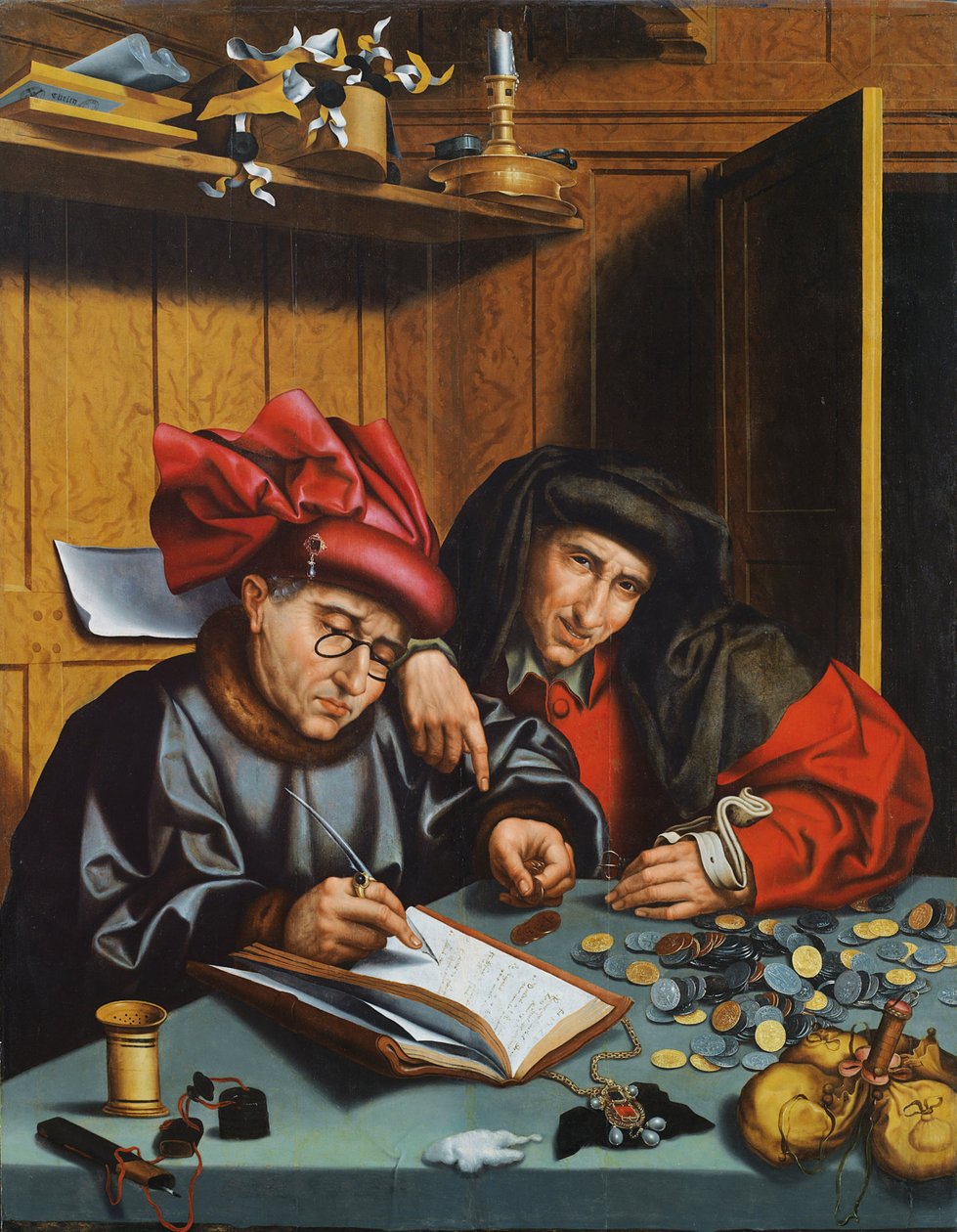 The Money Changers by Marinus van Roejmerswaelen
