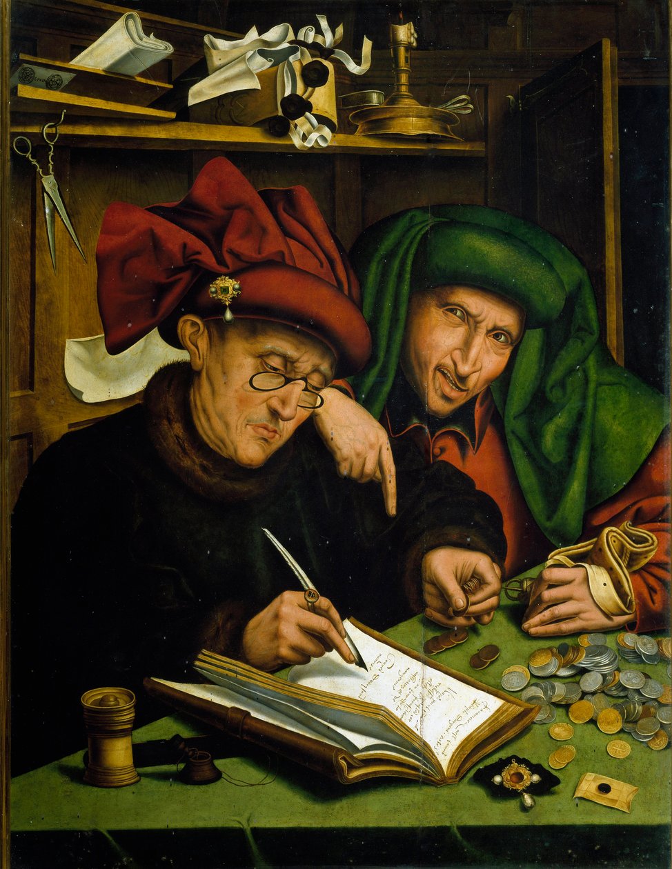 The Usurers by Marinus van Roejmerswaelen