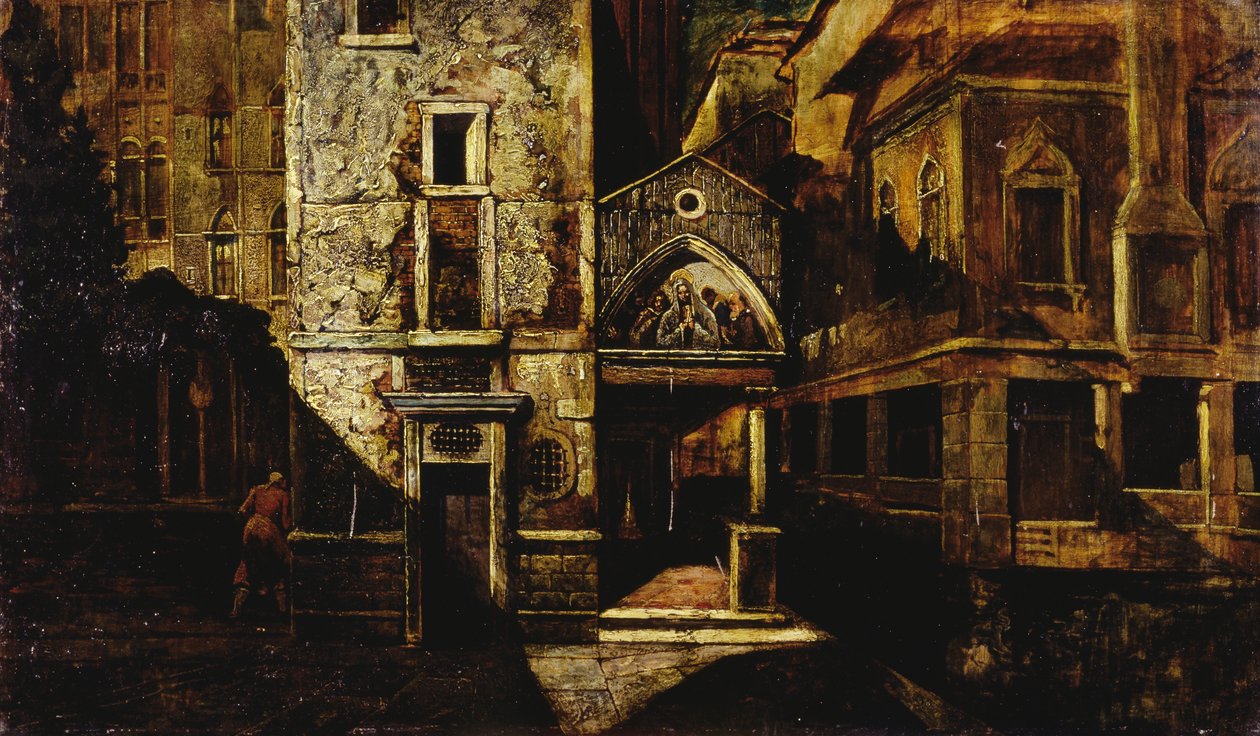 A Corner in Venice by Mario de (1852 1924) Maria
