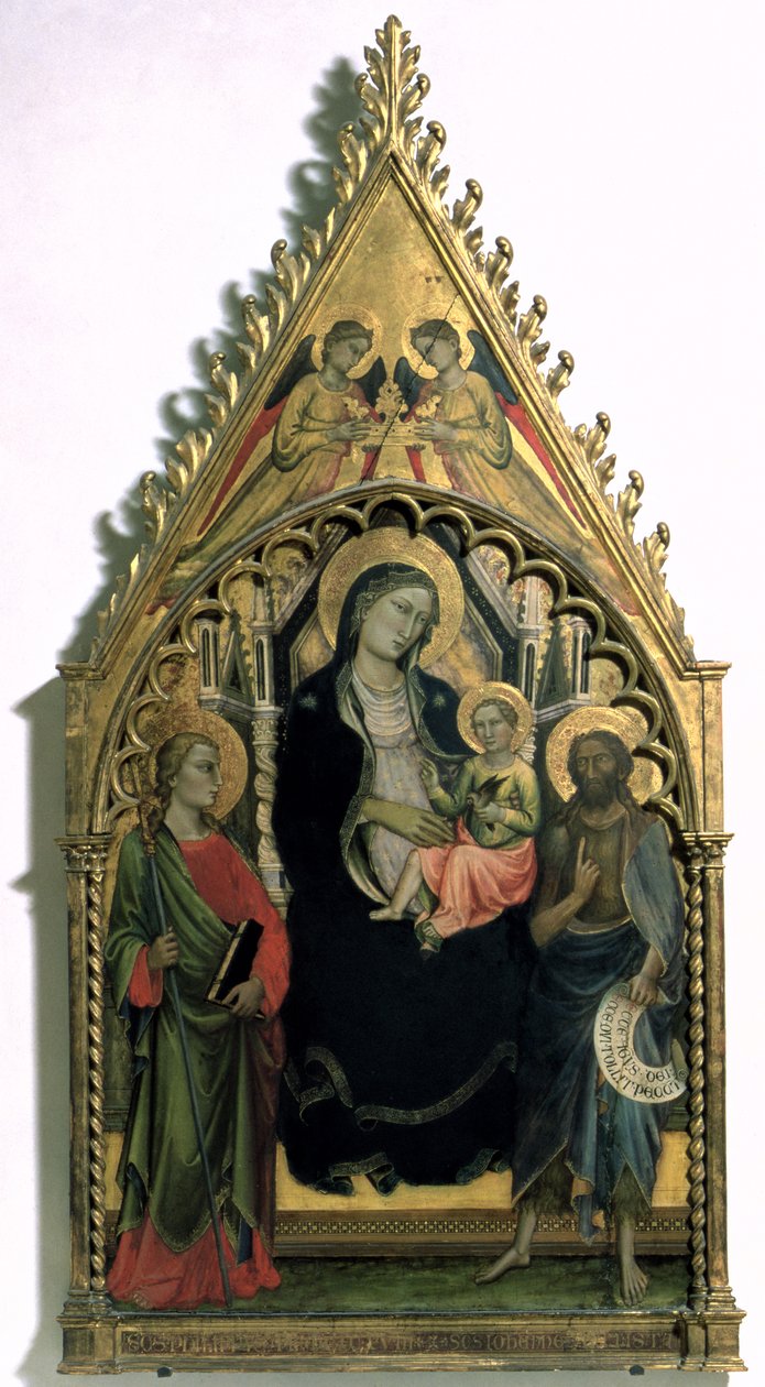 Madonna and Child with St. Philip and St. John the Baptist by Mariotto di Nardo