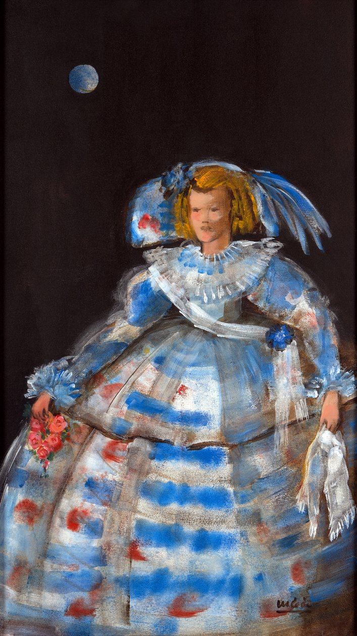 Menina with Blue Moon by Marisa Leon