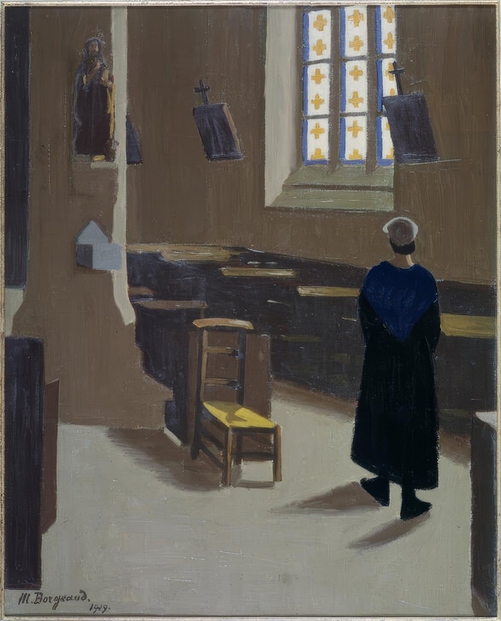Woman in the Church by Marius Borgeaud