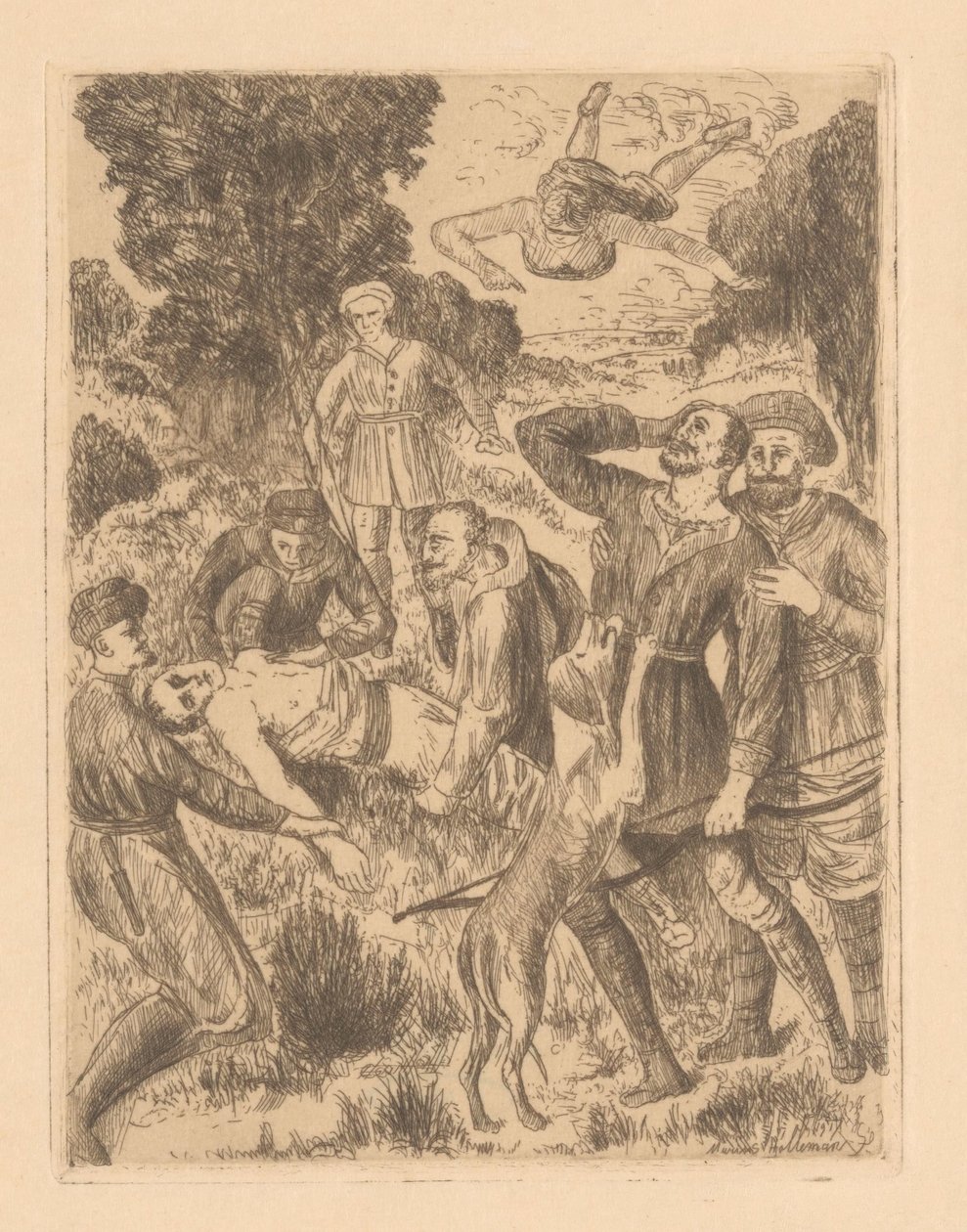 Bellerophon Accidentally Kills His Brother by Marius Holleman