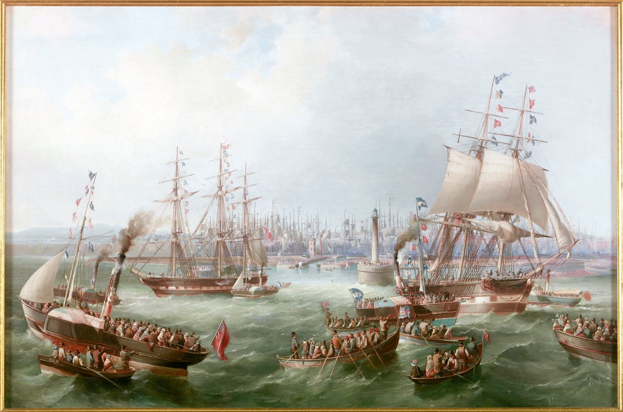 Opening of the South Outlet, Sunderland Docks, 1856 by Mark Thompson