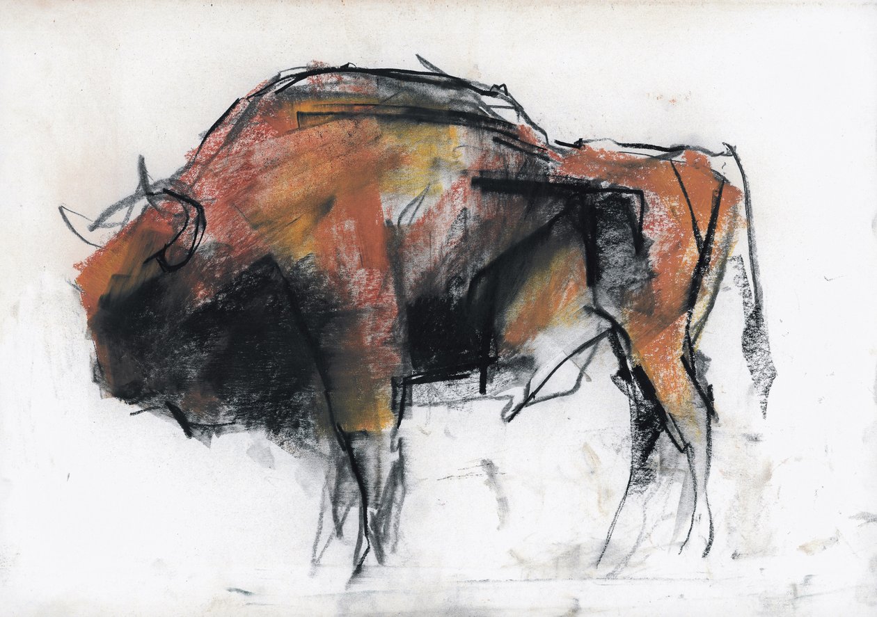 Zubre, Bialowieza by Mark Adlington