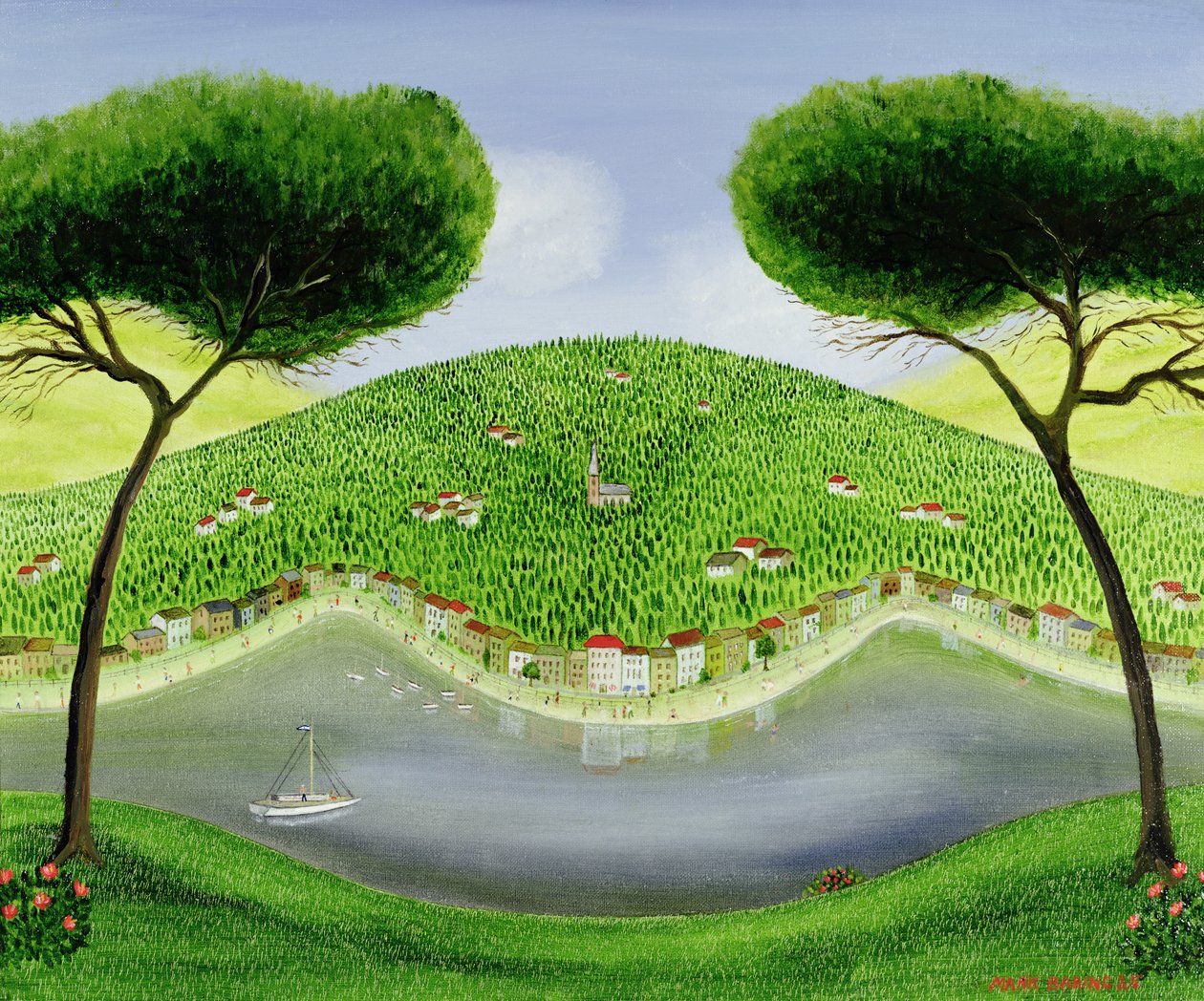 Italian Bay by Mark Baring: Highest-quality art reproduction