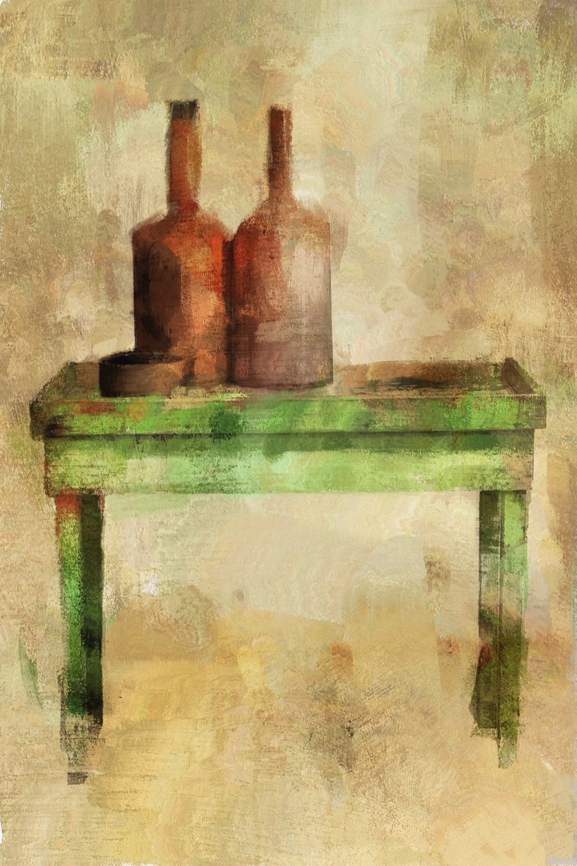 Table with Bottles by Mark Gordon