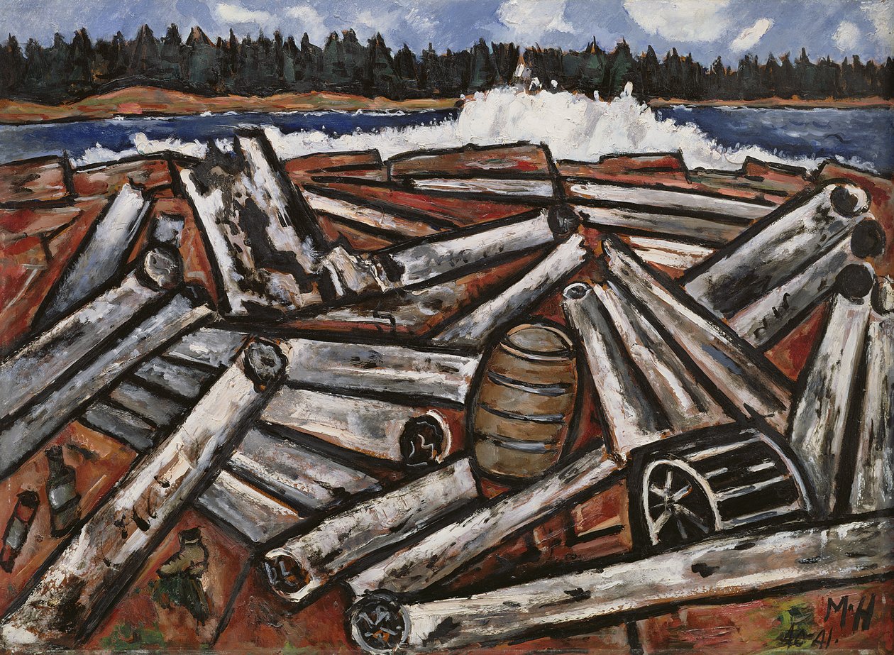 Log Jam, Penobscot Bay by Marsden Hartley
