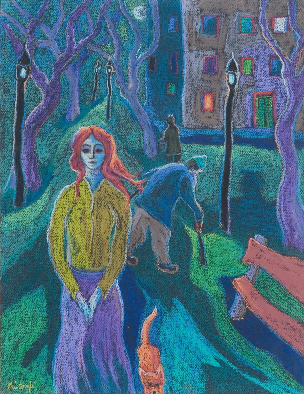 Evening Walk by Marta Martonfi-Benke