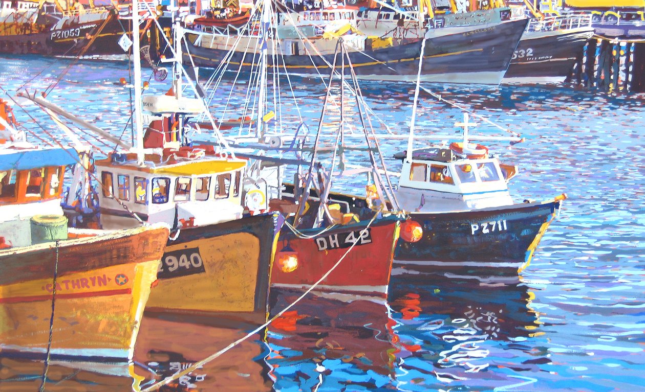 Harbour Moorings by Martin Decent