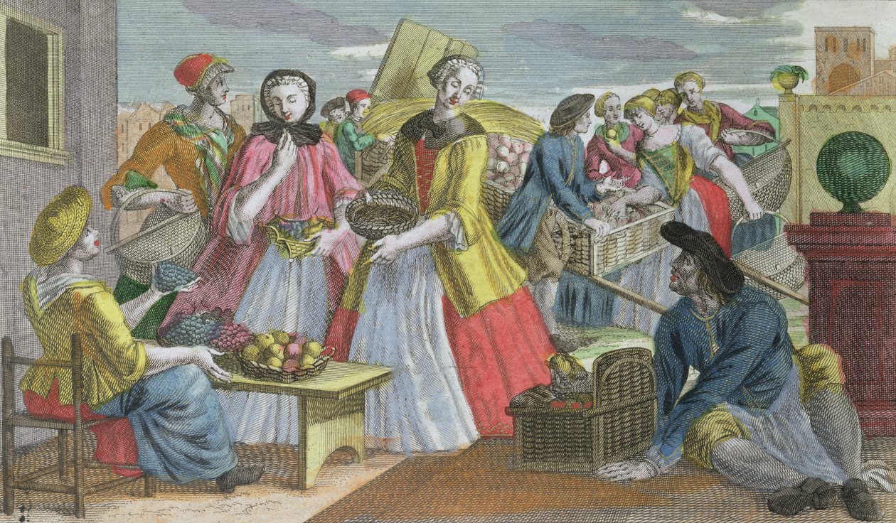 The Fruit Market by Martin Engelbrecht: Buy fine art prints