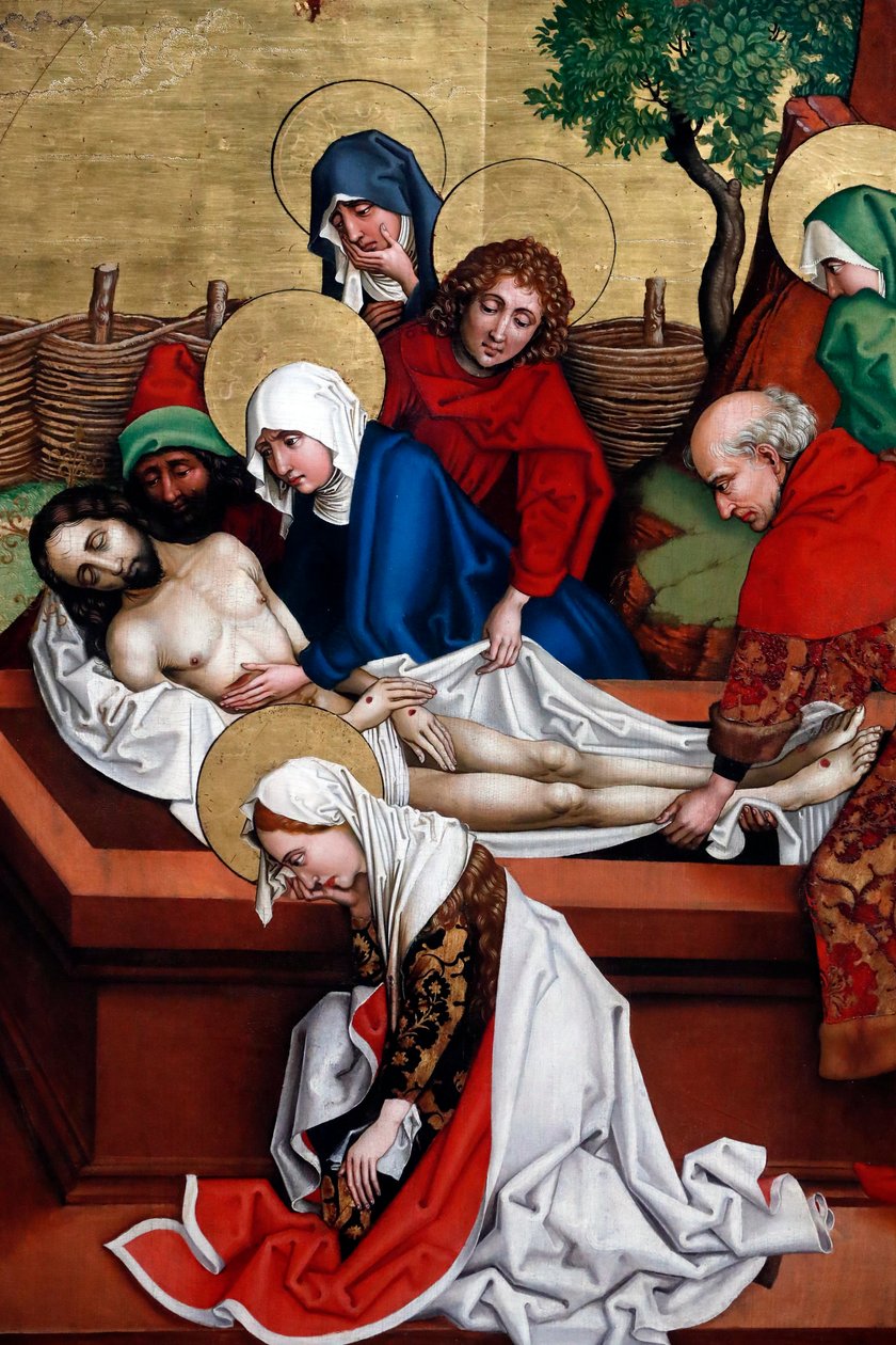 Jesus is Placed in the Tomb by Martin Schongauer