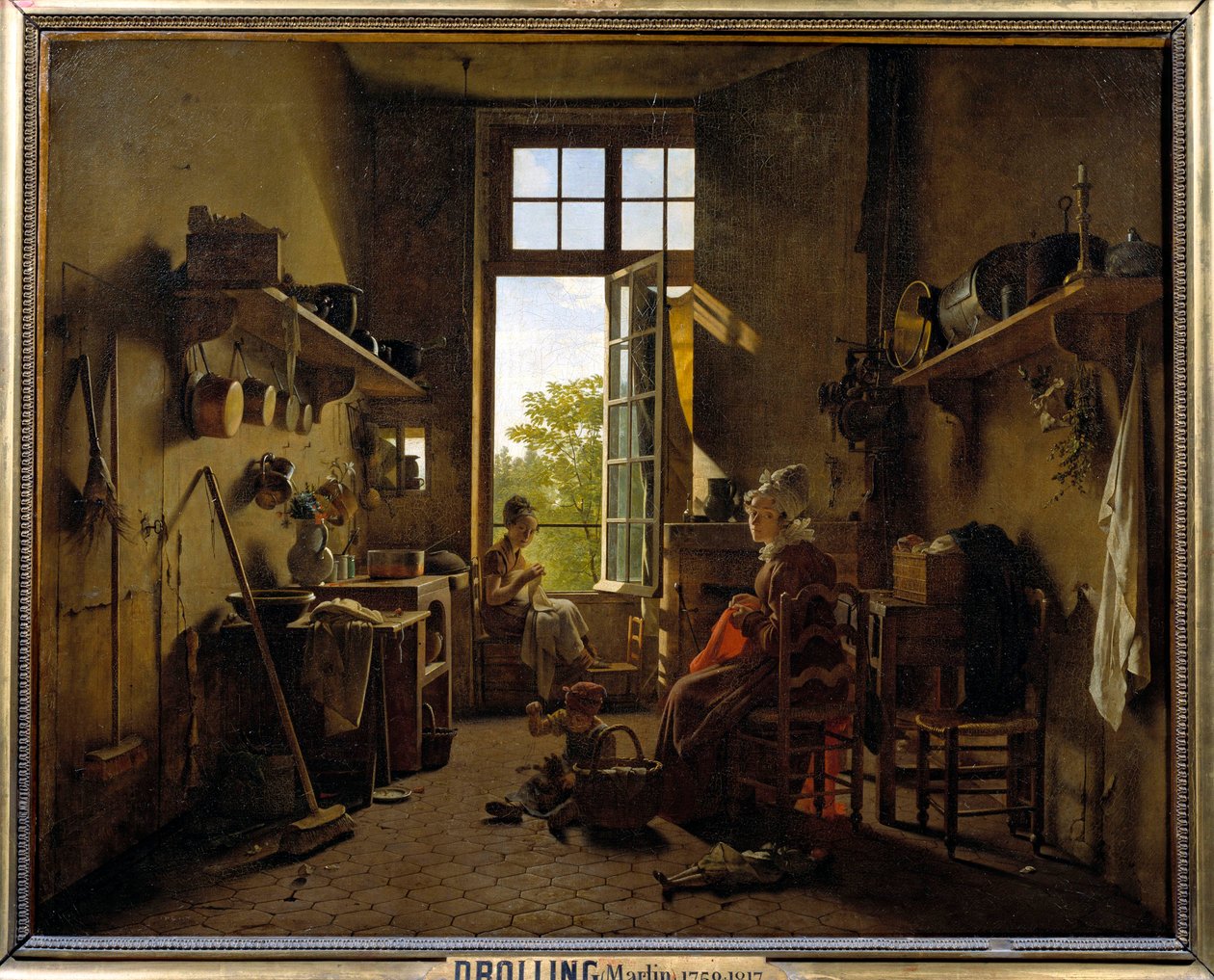 Interior of a Kitchen by Martin Drölling